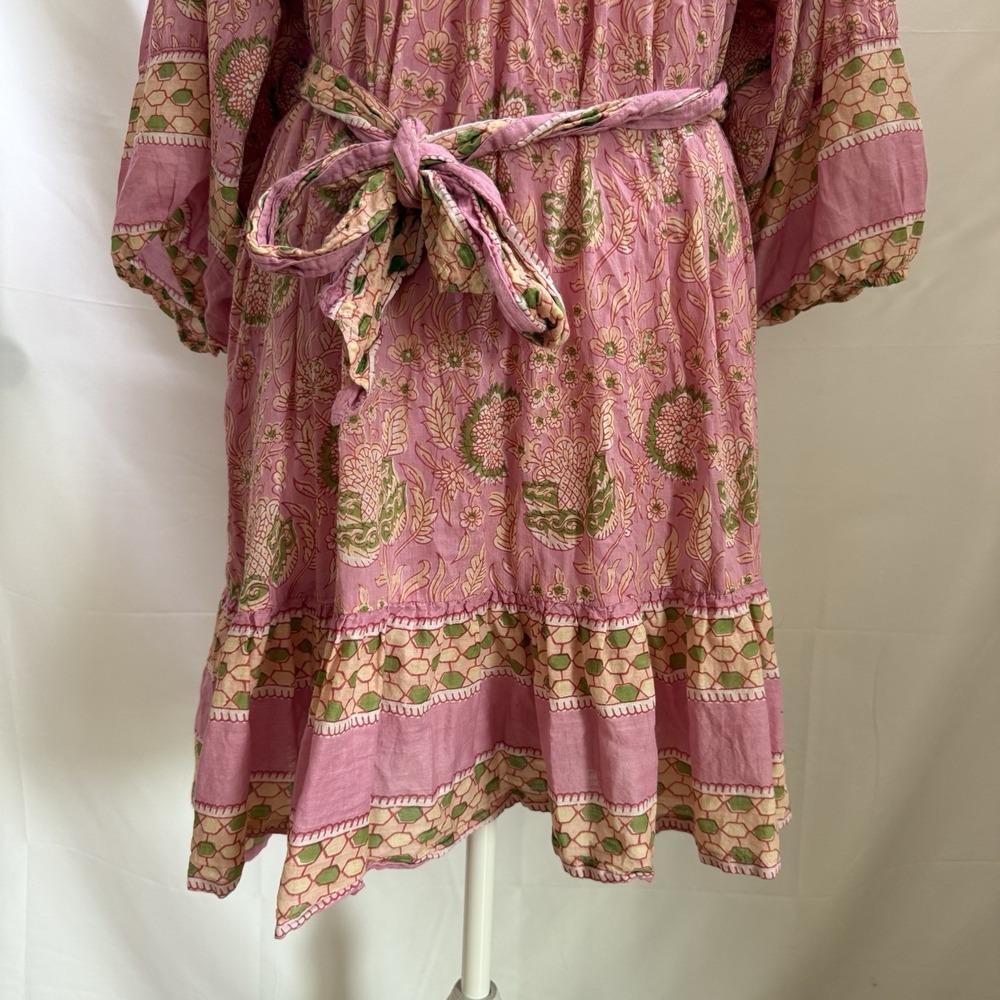 ANTHROPOLOGIE $198 Cleobella Magdalena Wildflower Mini Tunic Dress Size Medium - Picture 6 of 16